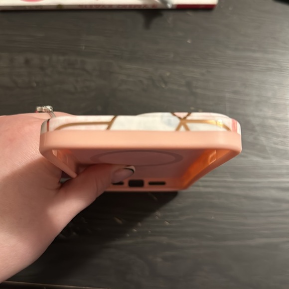 iPhone 14 PRO MAX Case Compatible with MagSafe (Geometric Marble) - Picture 5 of 6